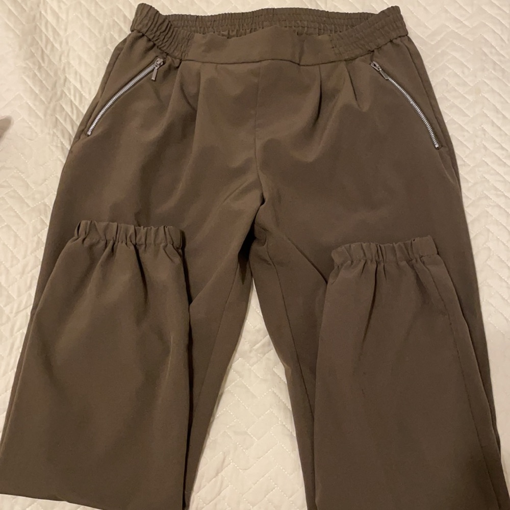 Army green joggers